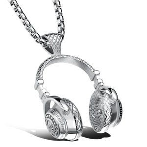 Stainless Steel Headphones Pendant